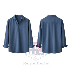 ao-so-mi-dai-tay-xanh-denim