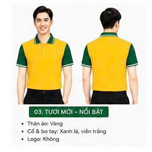 ÁO POLO VÀNG XANH BRAZIL