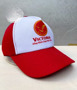 MŨ LƯỠI TRAI VÀNG PHA ĐỎ