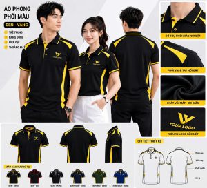 ÁO POLO PHỐI MÀU ĐEN-VÀNG