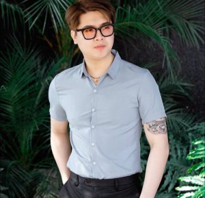 SƠ MI NAM NGẮN TAY-XÁM
